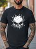 Skull Graphic Unisex T-Shirt Women Men Punk Rock Tee Fashion Casual T-shirt Unisex T-Shirt