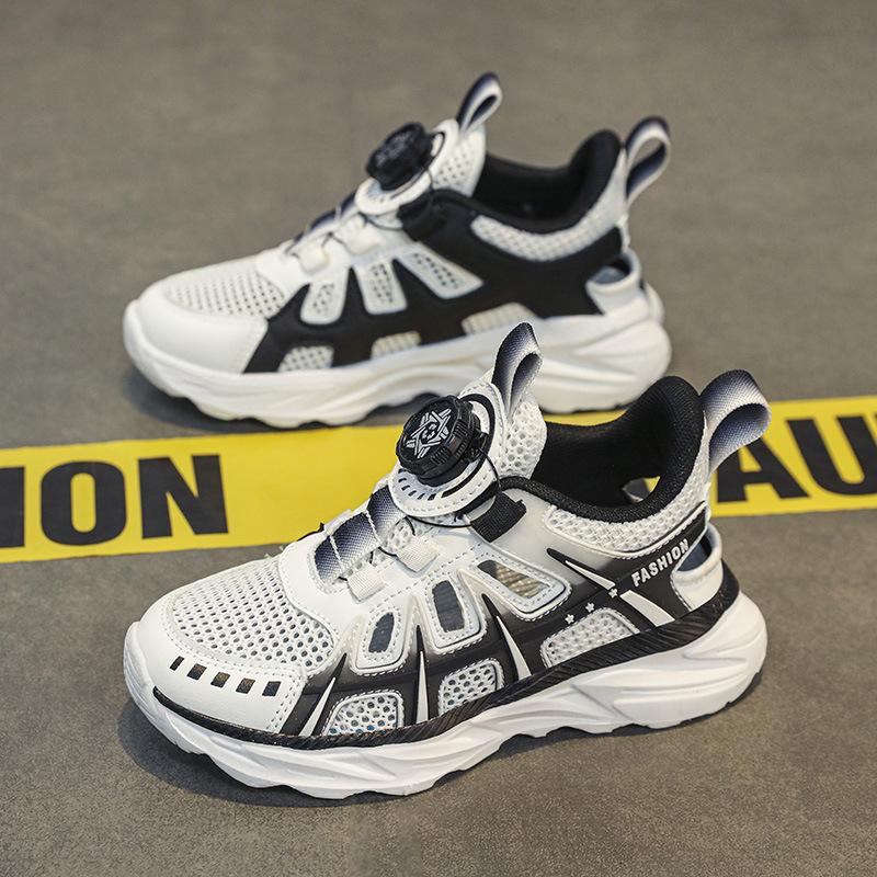 

Boys shoes summer travel mountain climbing breathable classmates sports shoes 2025 new frame shoes hollow sandals net 39