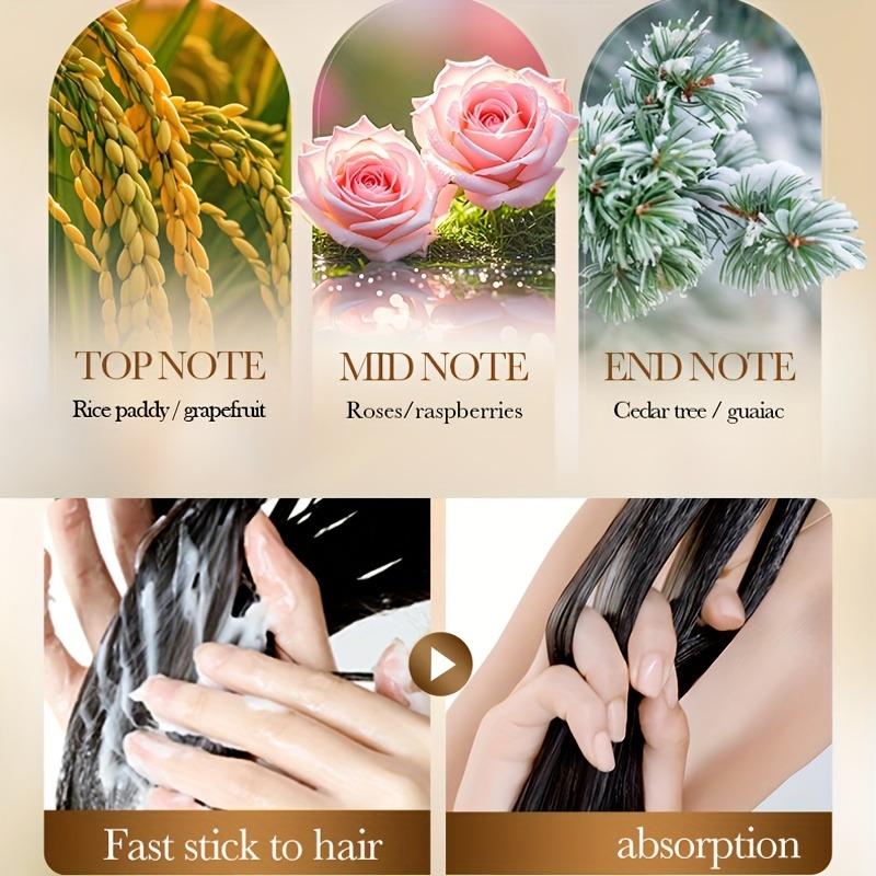 Rice Puree Hair Conditioner 30G Per Bag Hair Strengthening Split Ends Repair Nourishing Smoothing Brightening for Dry Hair