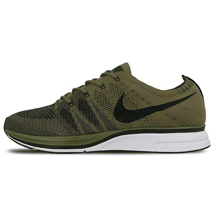 

Nike Flyknit Trainer 2017 Оливковые кроссовки унисекс Зеленый средний-оливковый бело-черный AH8396-200