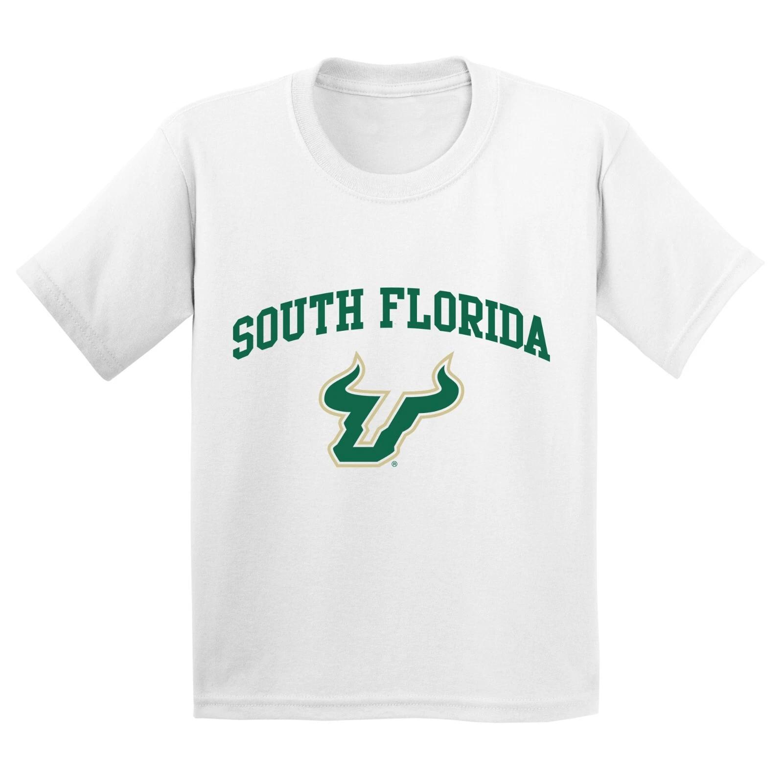 South Florida Bulls Arch Logo Youth T-Shirt - White S