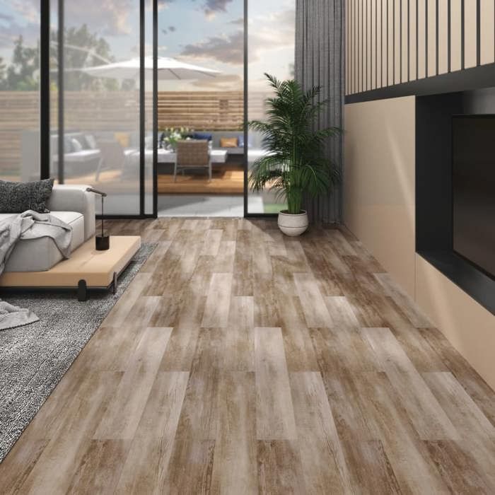 VidaXL Planches de Plancher Revêtement de Sol Dalle de Sol Salon Salle de Séjour Chambre à Coucher PVC 5,02 m² 2 mm 146600