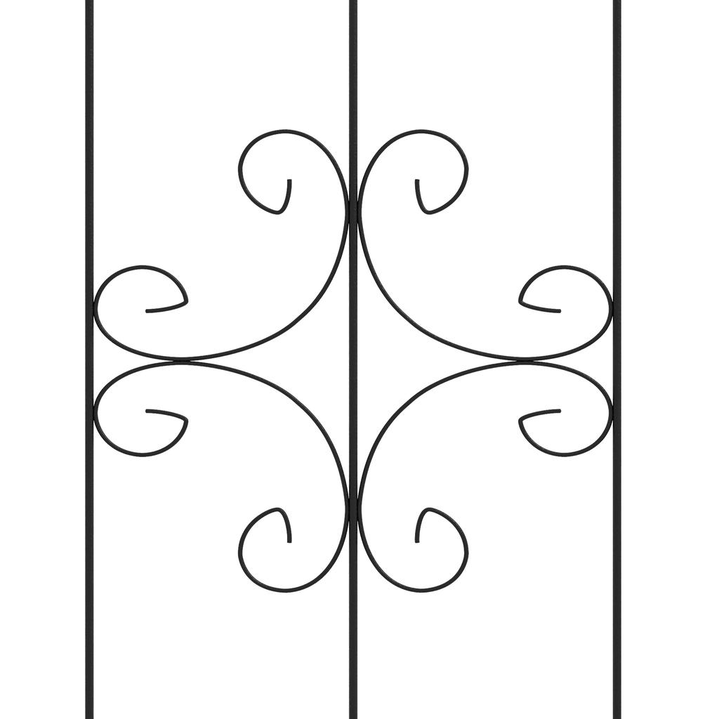 Set of Four Spiral Anchor Garden Trellis Panels