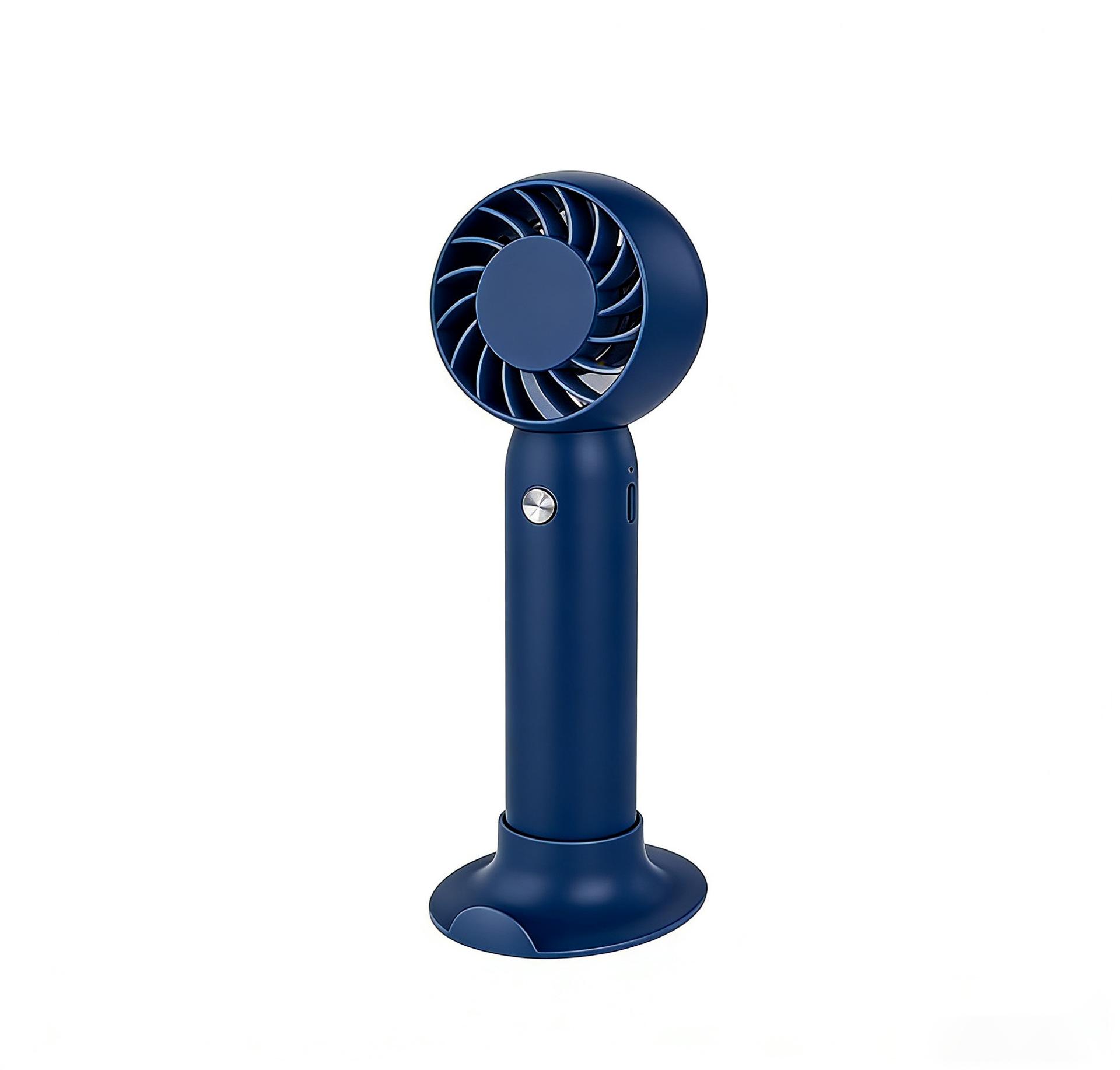 

Portable Mini Desktop Turbine Fan for Students and Outdoor Use 54x66x152mm темно-синий