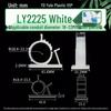 Adjustable Cable Fixing Base - High-Adhesive Wire Tie Base, Black/White, Loose or Packaged, LY0810/1013.