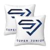 Super Junior Logo 2 Pcs Square Pillowcase Pillow Cover Cushion Decor Comfort Throw Pillow For Home Sofa