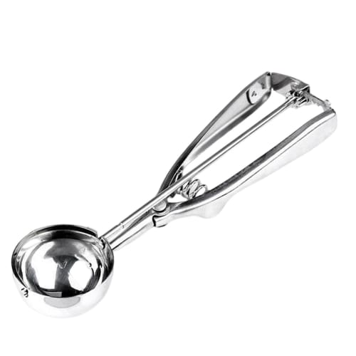 Stainless steel ice cream spoon, ice cream scoop, silver ice cream scoop, mashed potato food spoon, sturdy and convenient, multi-functional, for resta