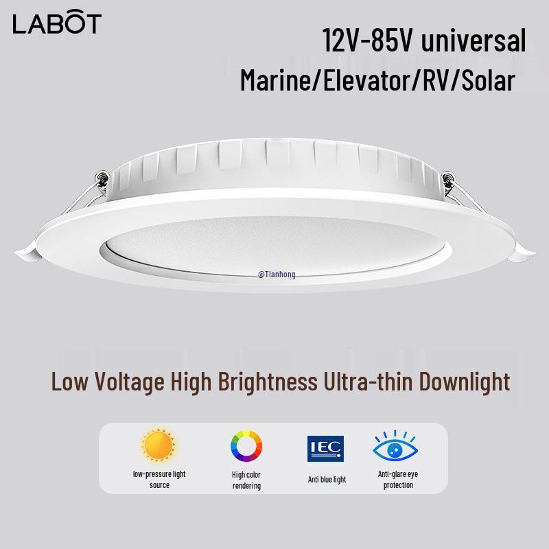 

1224В/36В Низковольтный Встраиваемый Лифтовой Морской Даунлайт RV Потолочный Солнечный Свет 24V, 2.5 inch, 7W, Warm 3000K