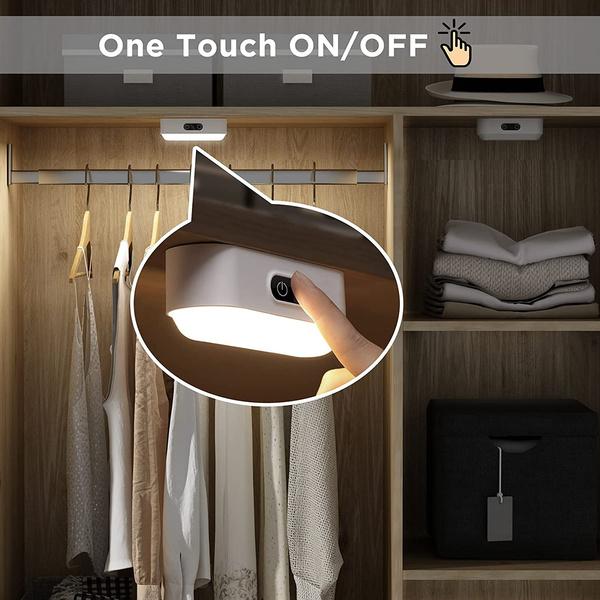 Έλεγχος αφής LED φωτιστικό γραφείου Ενσωματωμένη μπαταρία 1200/2000mAh, Φωτισμός 5 χρωμάτων Ρυθμιζόμενος επαναφορτιζόμενος USB φωτισμός ντουλάπας