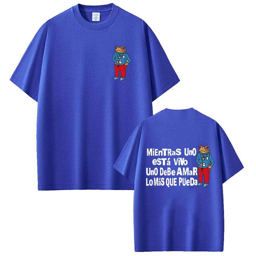 ZX Rapper Bad Bunny Tshirt Debi Tirar Mas Fotos DTMF T Shirts Mens Women Clothing Summer Cotton Fashion Hip Hop Oversized Tshirt
