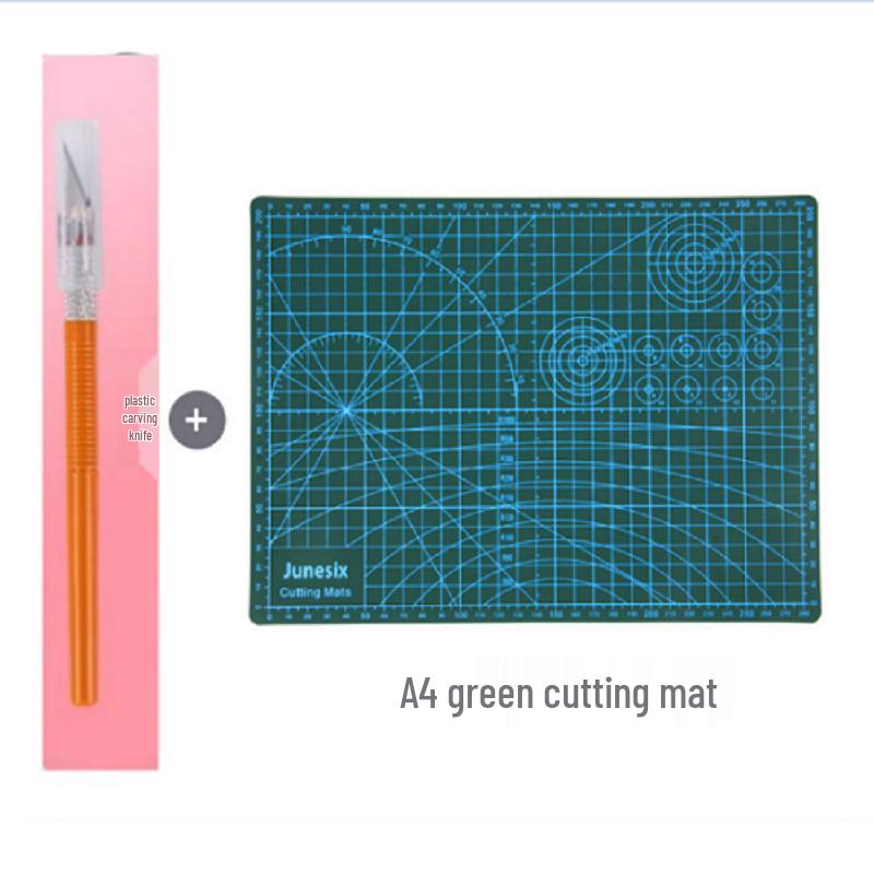 A4 Large Cutting Mat for Art, Crafts, and DIY Projects - Child-Friendly, Clay and Drawing Mat with Anti-Cut Features