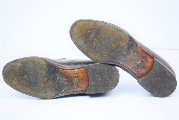 90s NIPMAR Crocodile Leather Slip-on Loafers 25.5-26.5cm 8 Brown Italy(USED)