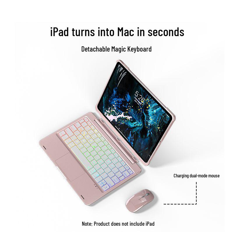 

iPad 9 Magic Keyboard для Pro 11 с Air 6 Touch 5-в-1, совместимая с Apple 10-го поколения, Bluetooth 7 и набор мыши 8. For iPad 7/8/9 (10.2 )