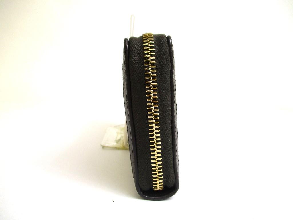 Autentisk GUCCI GG Brun Canvas og Lær Rund Glidelås Lang Lommebok #a554 Oppusset