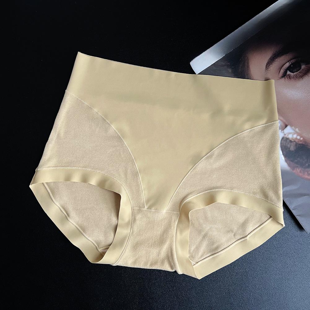 

Женские осенне-зимние трусики No Trace с высокой талией и утягивающими повязками из эластичной ткани One Size светло-желтого