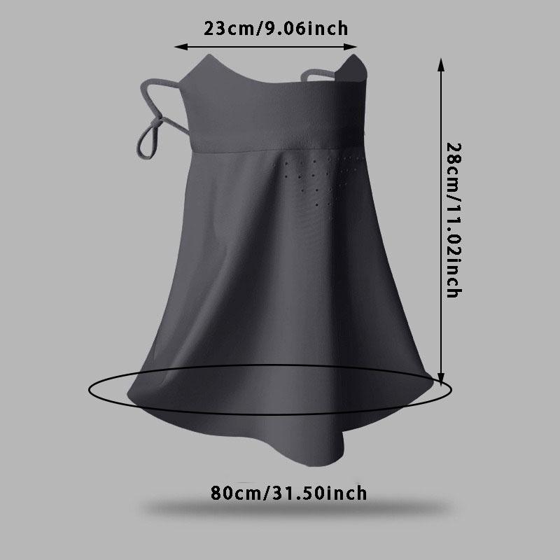 Bezśladowa maska przeciwsłoneczna Odpinana maska z lodowego jedwabiu Letnia oddychająca cienka osłona twarzy