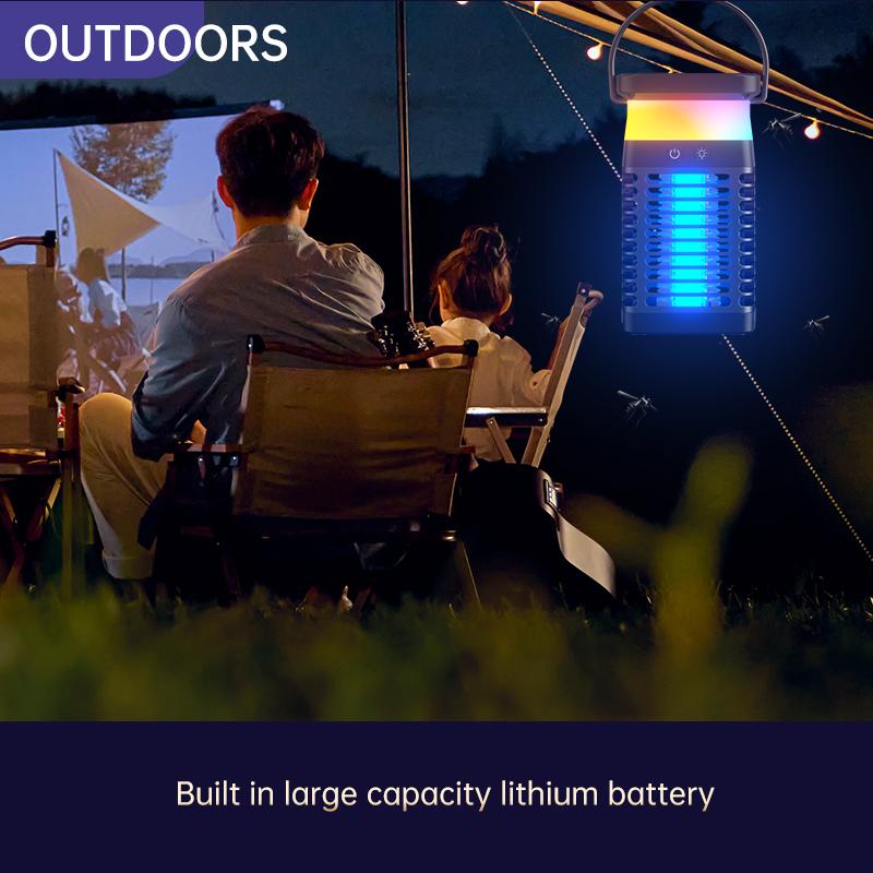 Wireless Mosquito Killer Lamp Electric Shock UVA Mute Electric Mosquito Lamp Outdoor Suction Fly Trap Lamp USB Mosquito Killer MINI чёрный