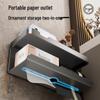 Suction Cup Toilet Paper Holder: No-Punch Wall-Mounted Bathroom Tissue Box