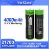 VariCore 3.7V VC-2140 4000mAh 21700 Button Top For Flashinglight High-capacity 40A discharge Power Tool 100% Original Lithium Battery