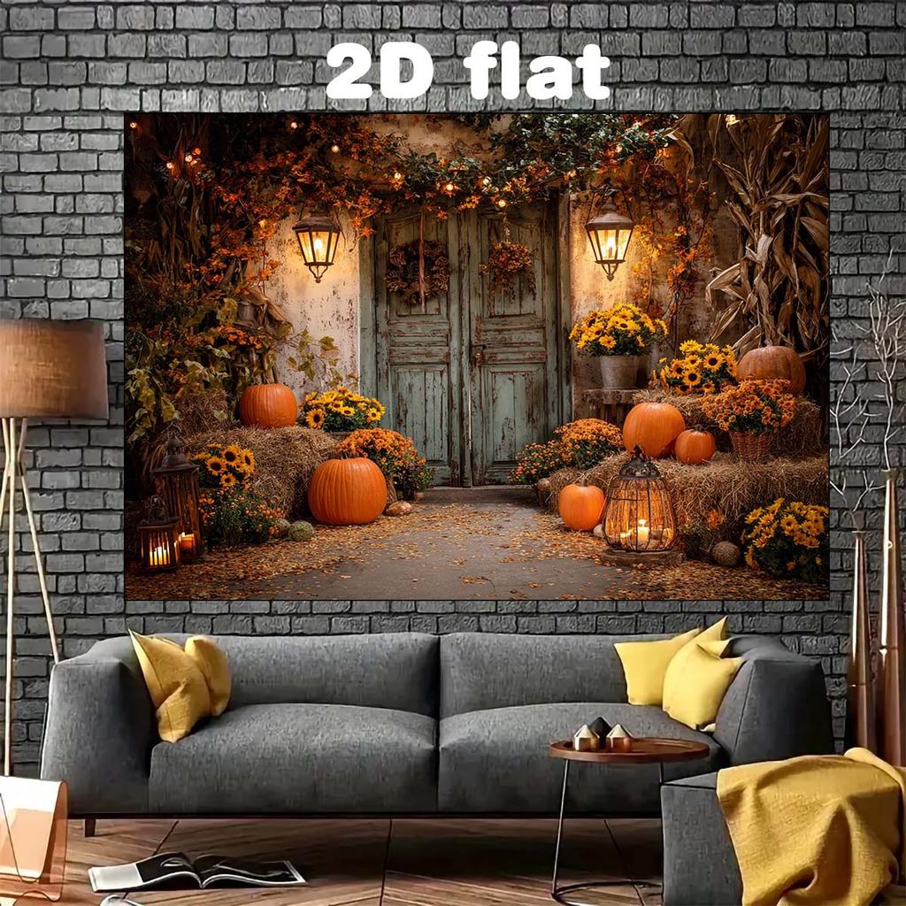 2D Flat Design 1 Piece Theme of Autumn Harvest. It Is Very Suitable for Props and Decoration.