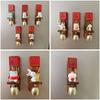 Hanging Decorative Wooden Door Bell Magnetic Door Opening Fridge Magnet Delightful Sound Japanese Style Wind Chime Fridge