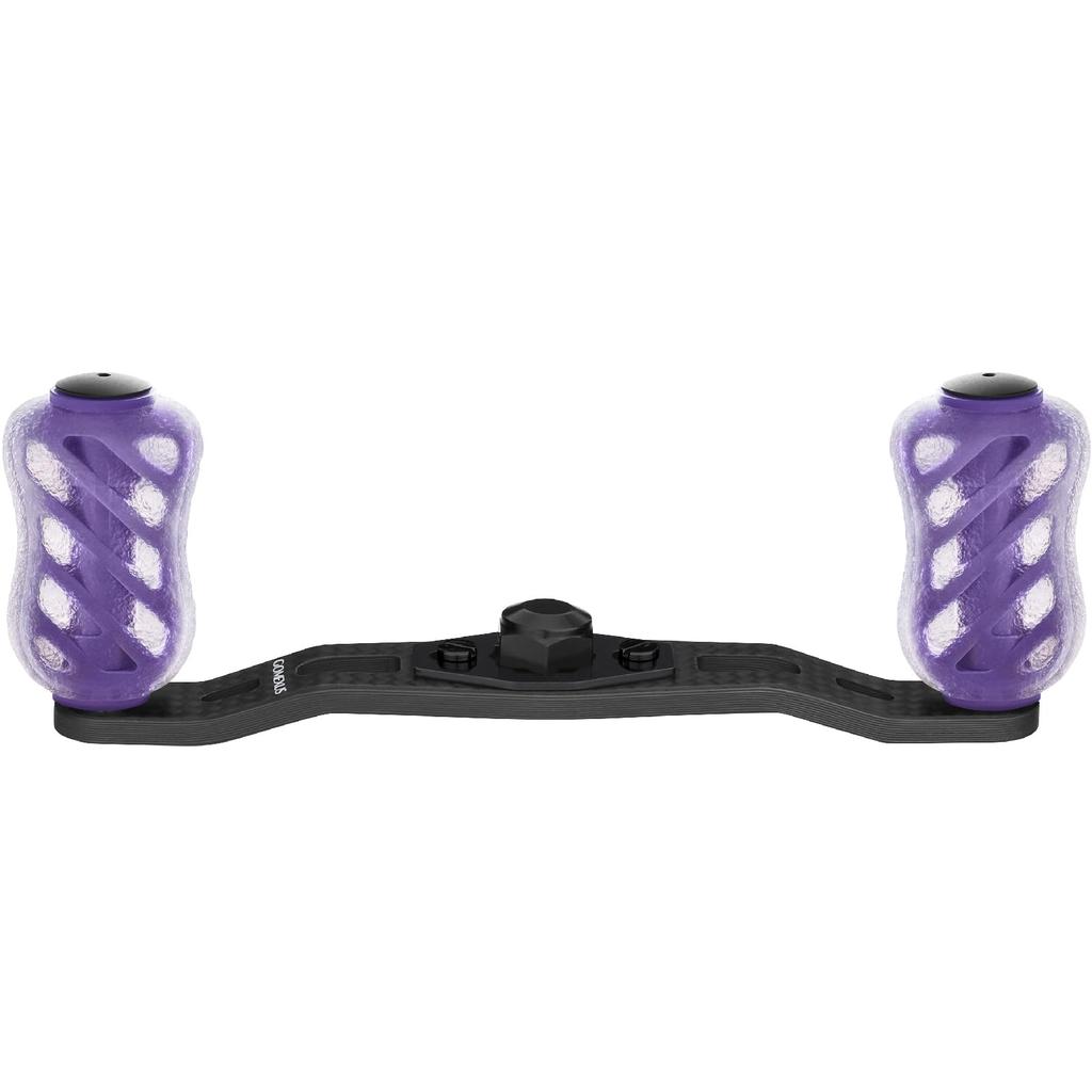 Gomexus FH95 Reel Carbon Fiber Double Handle for and Alphas Spinning 95mm Handle with Handle Suitable for Bass and Light Ambidextrous Handle, Daiwa,