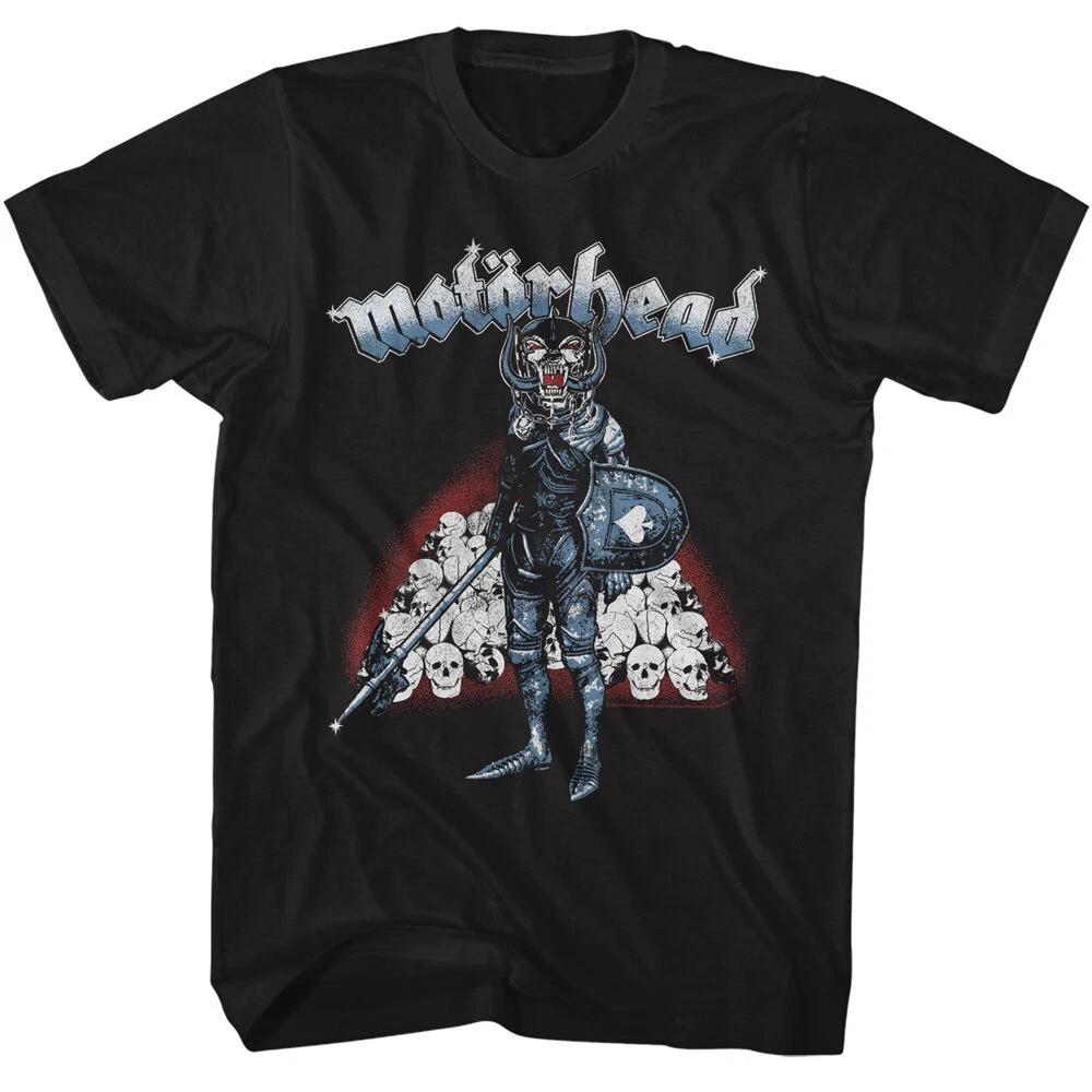 Motorhead War Pig Knight Stacked Skulls Spade Men s T Shirt 3XL