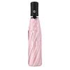 Striped Folding Umbrella with Wavy Edge, Sun Blocking UV Protection Travel Umbrella, Windproof Rainproof Portable Sun Rain Umbrella for Women