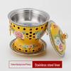 Cloisonné Copper Personal Alcohol Hot Pot