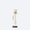 ZISIZ Titanium Gold Rose Design Stirring Spoons