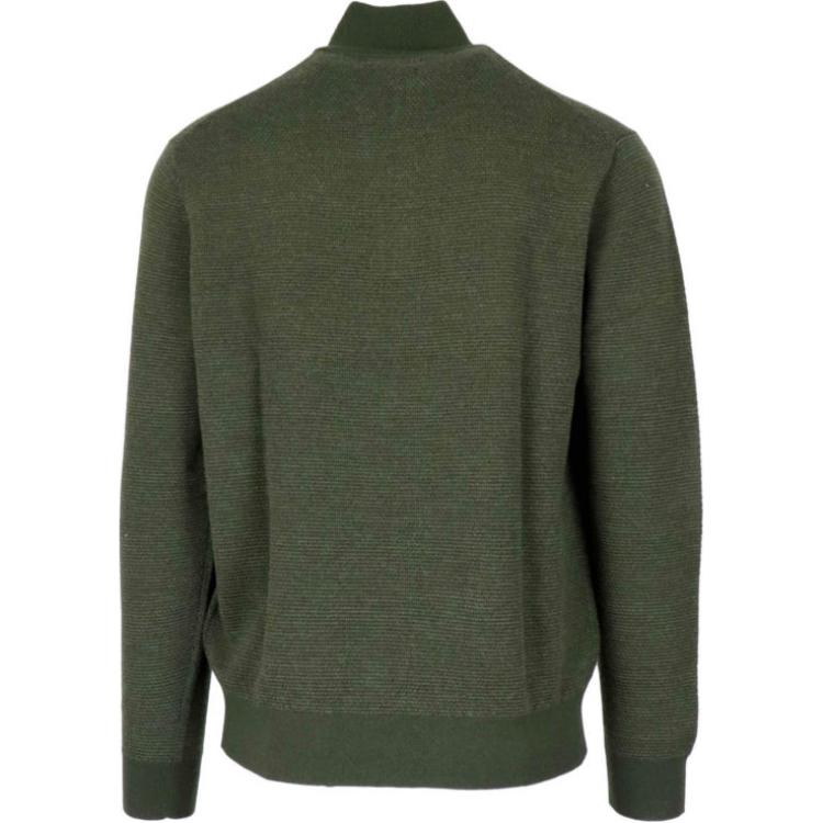 Polo Ralph Lauren Small Pony Logo Embroidered Wool Knit Half-Zip Sweater Men sweater Dark-Green MNPOSWE16820432-999