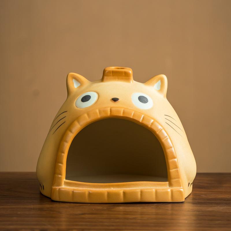 

Cute Cat Ceramic Aroma Burner for Stress Relief with Palo Santo, Sage, Cedar & Lavender