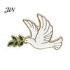 Three-dimensional Bird Pin Brooch Pin, Pigeon Olive Branch Design Lapel Metal Alloy Peace Symbol Backpack Decorative Badge for School Bag Clothes