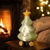 Unique 3D Printed PLA Crafts Christmas Tree Figurine, Cute Smiling Face Storage Decorative for Office Desk Desktop Ornament, Multi-Purpose Toy