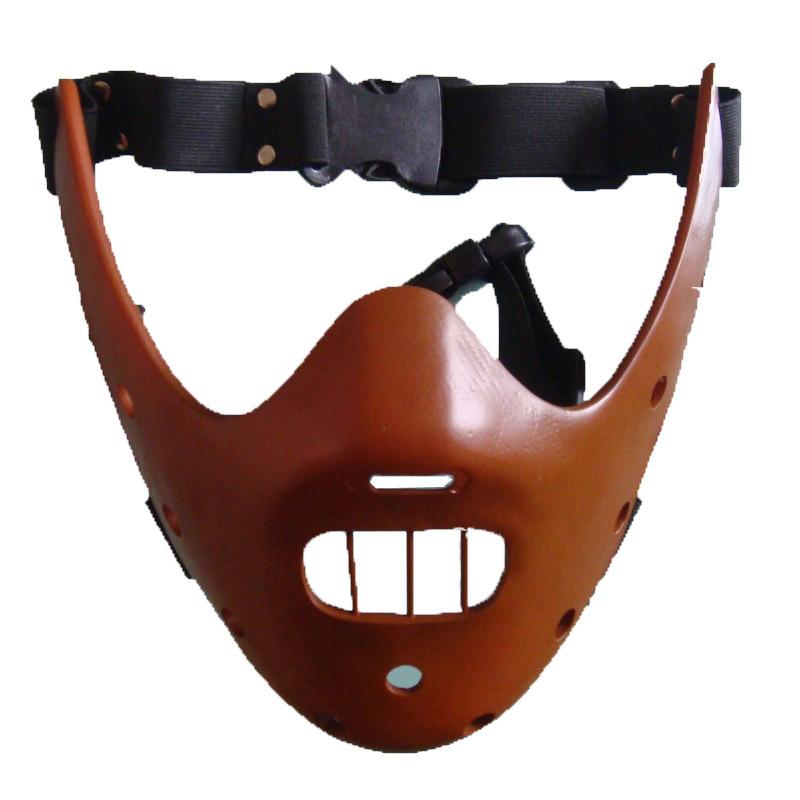 

Halloween mask Silent Lamb Hannibal Mask cosplay Props, makeup, horror, demon, murderer коричневый
