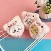 Cute Cross-Dressing Jiyi Plush Doll Jiyi Headgear Self-Deprecating Bear Keychain Bag Pendant Girl Gift