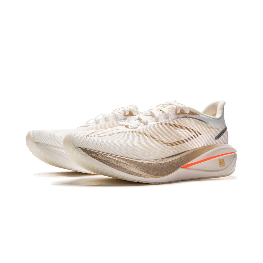 Li Ning Feidian 5 Challenger Cushioning Slip Resistant Lightweight Rebound Low Top Running Shoes Men's Ecru ARMV001-10