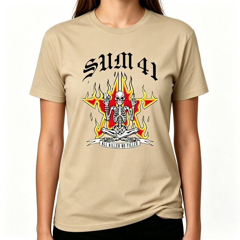 Fashion Skull Print Tshirt Unisex Unisex 100 Cotton Short Sleeve Casual Streetwear Top New Summer 100 Cotton Unisex Unisex Fashion