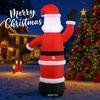 5.91FT Inflatable Santa Claus Toy Xmas Yard Lawn Party Decoration Festive Gift With LED Litghts Christmas Supplies Home Ornament