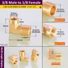 1/8" 1/4" 3/8" 1/2" 3/4" 1" Innengewinde x Außengewinde 90 Grad Messing Winkelstück Rohrfitting Verbinder Kupplung Für Wasser Kraftstoff Kupfer Adapter
