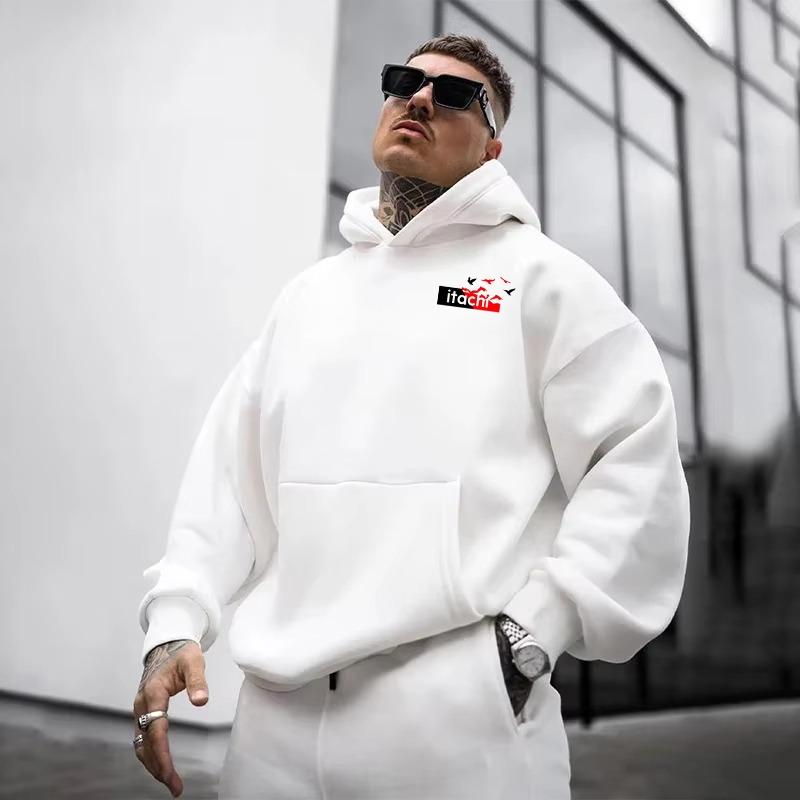 Naruto Itachi Uchiha Collaboration Autumn/Winter Men's Pure Cotton Hoodie Casual and Daily Commuting Anime Harajuku Style