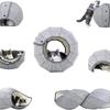 1pcs Pet Spherical Foldable Multiplayability Cat Toy Bed Interactive Cat Tunnel Toy Dual-Use Indoor Toy Cat House Kitten Mat
