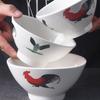 Retro Classic Rooster Design Multi-Purpose Bowl: Perfect for Soup, Noodles, Rice, and More!