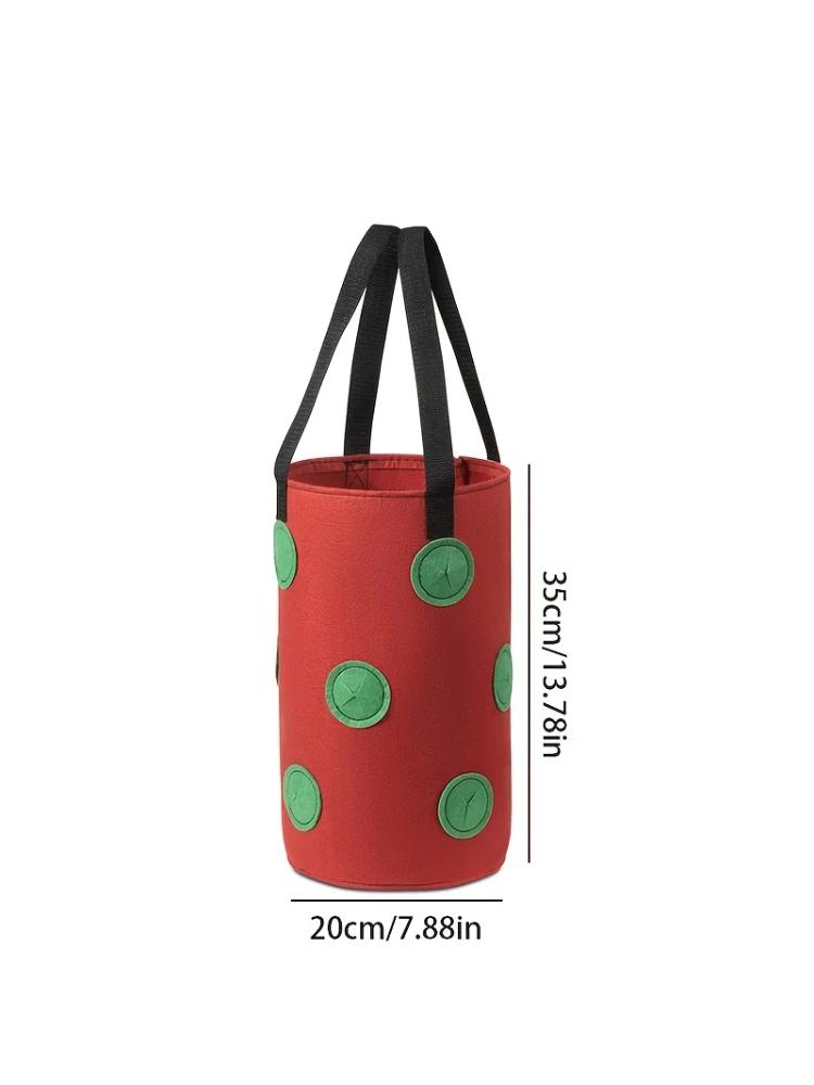1Pc Hanging Planting Bag Strawberry, Tomato Hanging Planting Bag Vertical Garden Strawberry Planting Pot