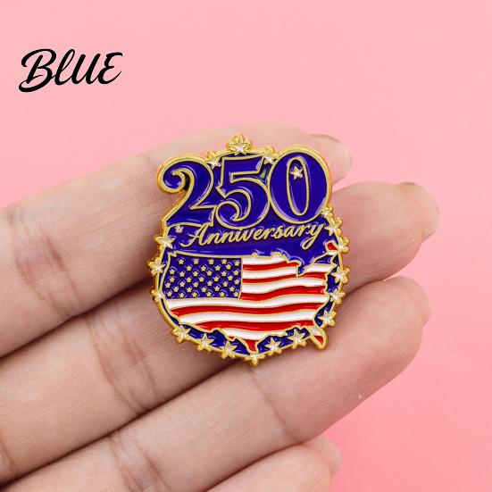 Craftsmanship Brooch Jewelry Liberty 250th Anniversary Commemorative Pin American Flag