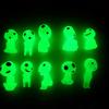 10 Halloween Luminous Alien Ornament Glow In Dark Resin Crafts For Micro Landscape Garden Decoration