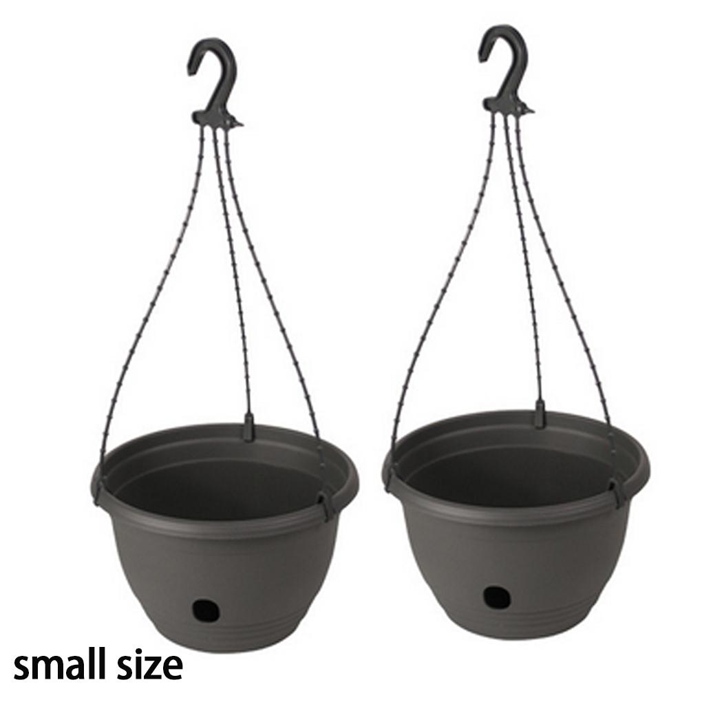 2pieces Plastic Hanging Planter Easy To Install And Gardening Enthusiasts Can Decorate Rooms Well