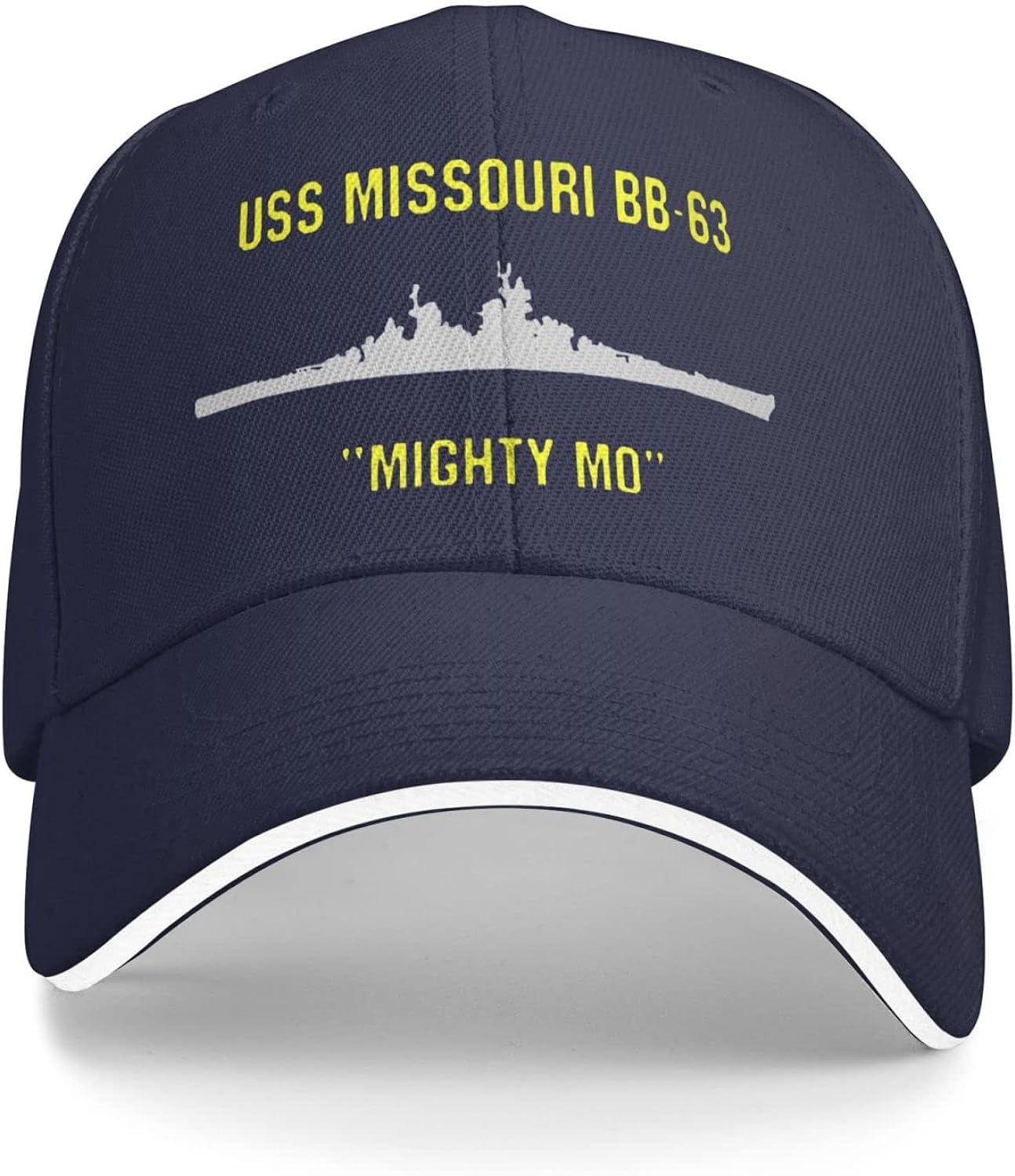 

Бейсболка USS Missouri Bb-63 Классическая папина кепка Кепка-сэндвич Однотонные кепки для унисекс Женщин