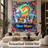 Wildlife Animals (77) Theme Personalized Tapestry Custom Name Text Wall Hanging Tapestry Home Background Decoration