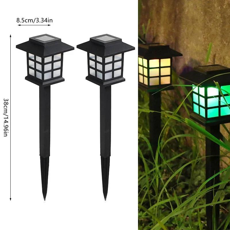 2 Pack Solar Pathway Lights, Outdoor Solar Lamp Waterproof Landscape Lighting for Garden,Yard,Patio,Walkway,Driveway Decor